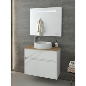 Drop Instinct 80 White Top-2 Έπιπλο Μπάνιου Μοντέρνο