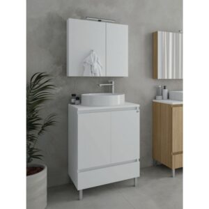 Drop Delta 75 White 5FDLP75WH Έπιπλο Μπάνιου Μοντέρνο