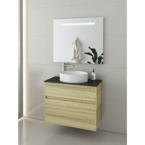 Drop Instinct 80 Natural Oak Top-2 Έπιπλο Μπάνιου Μοντέρνο