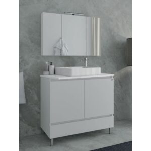 Drop Delta 100 White 5FDLP10WH Έπιπλο Μπάνιου Μοντέρνο