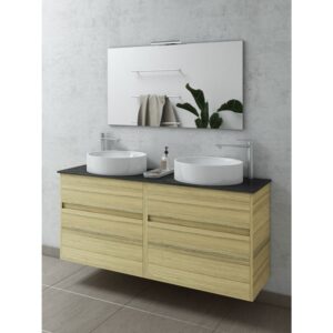 Drop Instinct 125 Natural Oak Top-1 Έπιπλο Μπάνιου Μοντέρνο