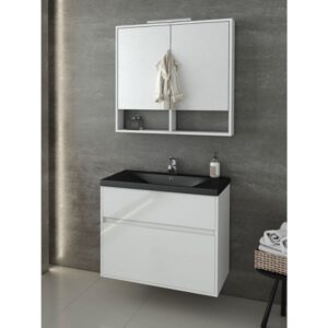 Drop Instinct 80 White BL Έπιπλο Μπάνιου Μοντέρνο