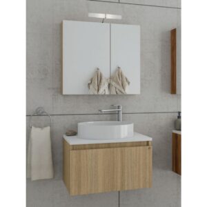 Drop Liberty 60 Slavonia Oak 5FLIP60SO Έπιπλο Μπάνιου Μοντέρνο