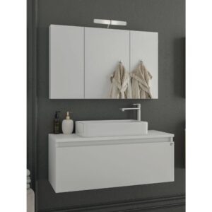 Drop Liberty 90 White 5FLIP90WH Έπιπλο Μπάνιου Μοντέρνο