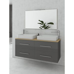 Drop Torino 120 Anthracite Top-1 Έπιπλο Μπάνιου Μοντέρνο