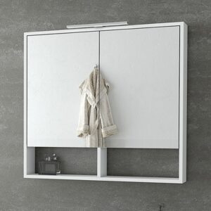 Drop Instinct 80 White Καθρέπτης Επίπλου Μπάνιου