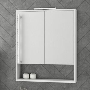 Drop Instinct 65 White Καθρέπτης Επίπλου Μπάνιου