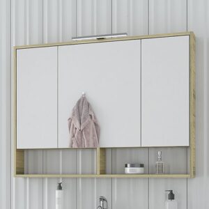 Drop Instinct 100 Natural Oak Καθρέπτης Επίπλου Μπάνιου