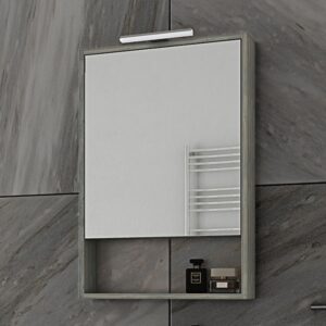 Drop Instinct 55 Smoked Oak Καθρέπτης Επίπλου Μπάνιου