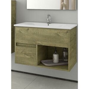 Drop Sorrento 75 Natural Wood Βάση Επίπλου Μπάνιου Με Νιπτήρα