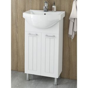 Drop Ritmo 45 White Βάση Επίπλου Μπάνιου Με Νιπτήρα