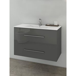 Drop Torino 75 Anthracite Βάση Επίπλου Μπάνιου Με Νιπτήρα