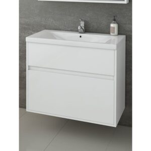 Drop Instinct 80 White Βάση Επίπλου Μπάνιου Με Νιπτήρα