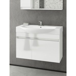 Drop Senso 85 White Βάση Επίπλου Μπάνιου Με Νιπτήρα