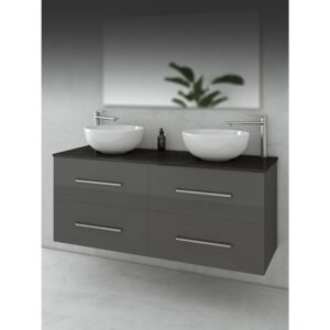 Drop Torino 120 Anthracite Βάση Επίπλου Μπάνιου Με Νιπτήρα