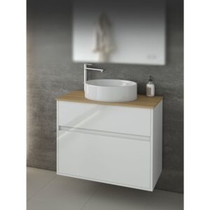 Drop Instinct 80 White Top-2 Βάση Επίπλου Μπάνιου Με Νιπτήρα