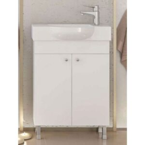 Drop Litos 55 SG White Βάση Επίπλου Μπάνιου Με Νιπτήρα