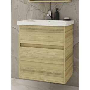 Drop Instinct 55 Natural Oak Βάση Επίπλου Μπάνιου Με Νιπτήρα