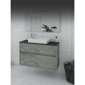 Drop Instinct 100 Smoked Oak Top Βάση Επίπλου Μπάνιου Με Νιπτήρα