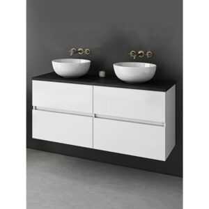 Drop Luxus 120 White Top Βάση Επίπλου Μπάνιου Με Νιπτήρα