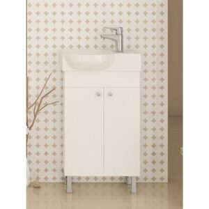 Drop Litos 45 SG White Βάση Επίπλου Μπάνιου Με Νιπτήρα