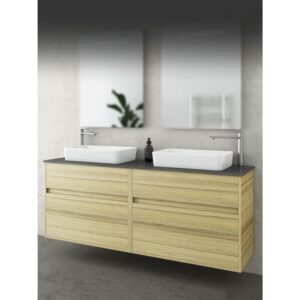 Drop Instinct 150 Natural Oak Top-2 Βάση Επίπλου Μπάνιου Με Νιπτήρα