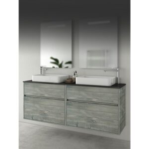 Drop Instinct 150 Smoked Oak Top-2 Βάση Επίπλου Μπάνιου Με Νιπτήρα