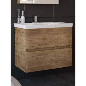 Drop Luxus 70 PL Wood Βάση Επίπλου Μπάνιου Με Νιπτήρα