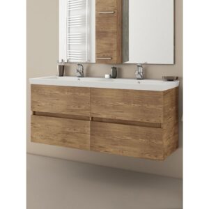 Drop Luxus 120 PL Wood Βάση Επίπλου Μπάνιου Με Νιπτήρα