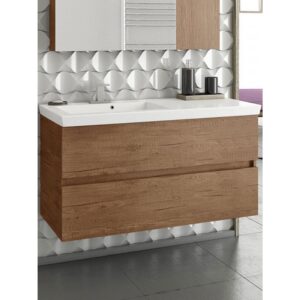 Drop Luxus 100 PL Wood Βάση Επίπλου Μπάνιου Με Νιπτήρα