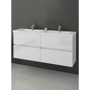 Drop Luxus 120 White Βάση Επίπλου Μπάνιου Με Νιπτήρα