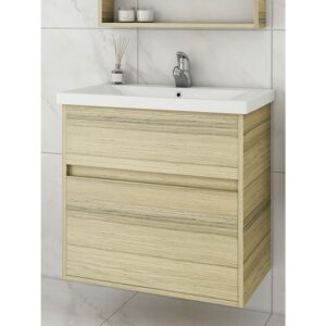 Drop Instinct 65 Natural Oak Βάση Επίπλου Μπάνιου Με Νιπτήρα