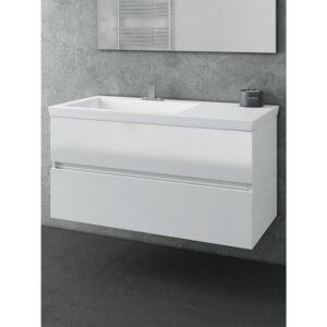 Drop Luxus 100 White Βάση Επίπλου Μπάνιου Με Νιπτήρα