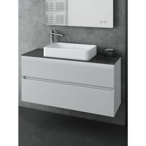 Drop Luxus 100 White Top-2 Βάση Επίπλου Μπάνιου Με Νιπτήρα