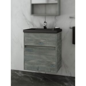 Drop Instinct 55 Smoked Oak BL Βάση Επίπλου Μπάνιου Με Νιπτήρα