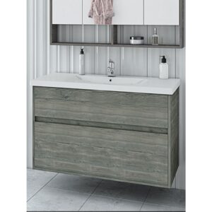 Drop Instinct 100 Smoked Oak Βάση Επίπλου Μπάνιου Με Νιπτήρα