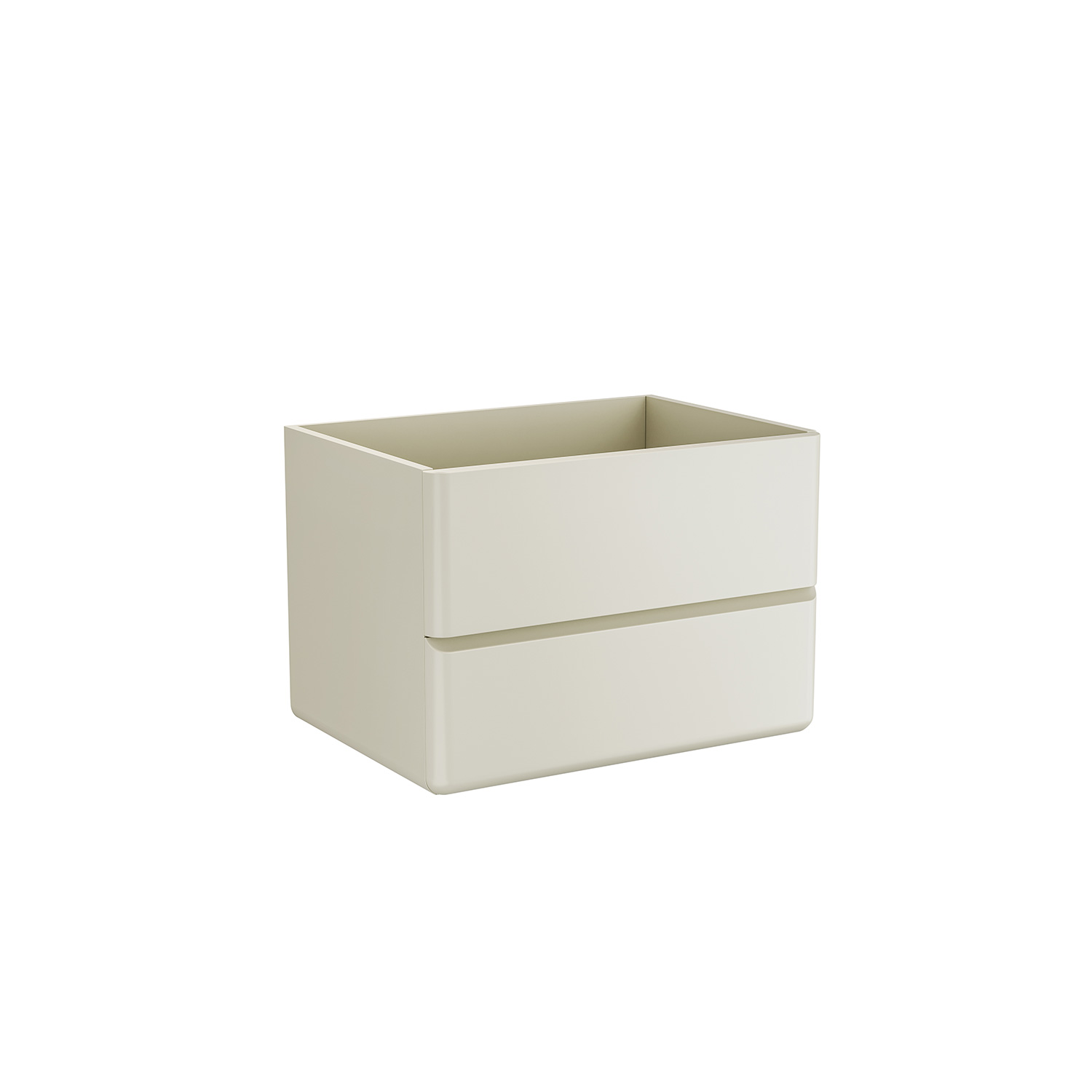 Βάση PVC με δύο συρτάρια Cream White SIMPLA 60 KARAG 60x50x50cm (801-60)