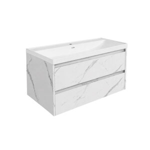 Βάση PVC με δύο συρτάρια και νιπτήρα Marble IVA KARAG (IVA)