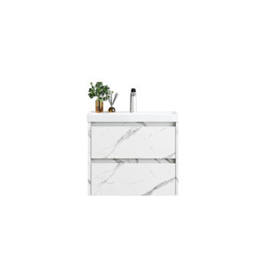 Βάση PVC με δύο συρτάρια και νιπτήρα Marble IVA 60 KARAG 60x47x51cm (IVA60P)