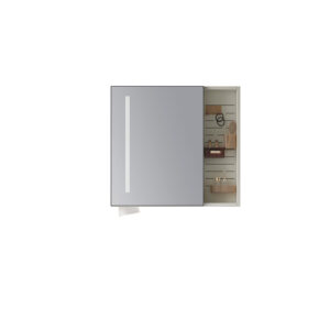 Καθρέπτης PVC Light Grey NESSE 80 KARAG (NESM80P)