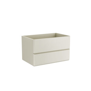 Βάση PVC με δύο συρτάρια Cream White SIMPLA 80 KARAG 80x50x50cm (SIM80P)