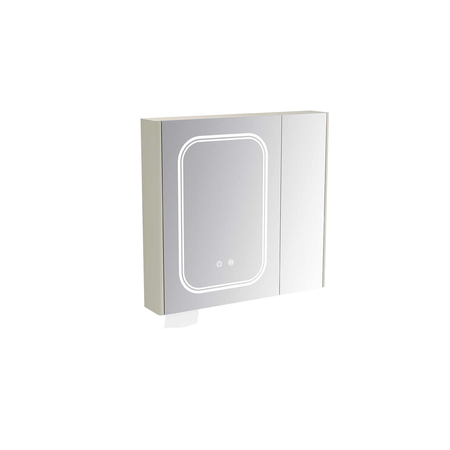 Καθρέπτης PVC Cream White SIMPLA 75 KARAG (SIMM75)
