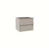 DYMA 60 Έπιπλο Μπάνιου 60cm White Ash με 2 Συρτάρια & Νιπτήρα KARAG (OK25009-60-WH)