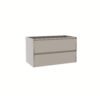 DYMA 90 Έπιπλο Μπάνιου 90cm White Ash με 2 Συρτάρια & Νιπτήρα KARAG (OK25009-90-WH)