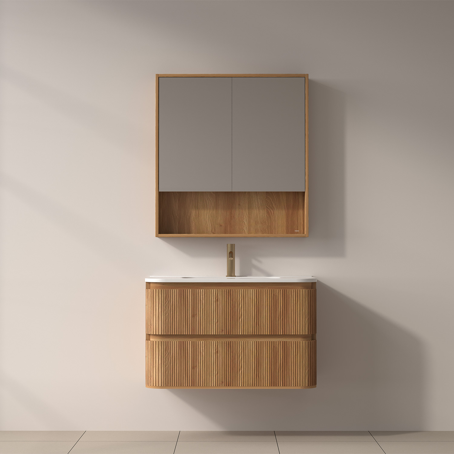 Βάση Επίπλου Μπάνιου NORDIC με 2 Συρτάρια A2391 Acacia KARAG (KL813003)
